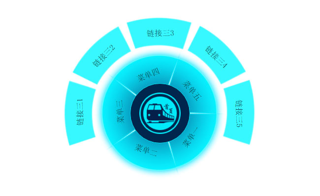 CSS3环形菜单切换动画特效插图源码资源库