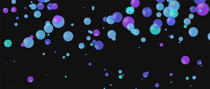 js+css3彩色气泡浮动上升动画特效插图源码资源库