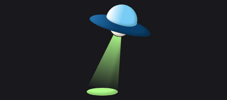 css3外星UFO飞碟图形特效插图源码资源库