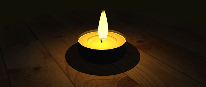 html5 3D蜡烛烛光动画特效插图源码资源库