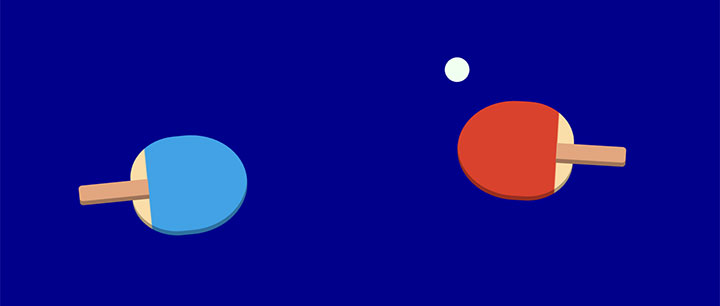 css3绘制的打乒乓球动画特效插图源码资源库