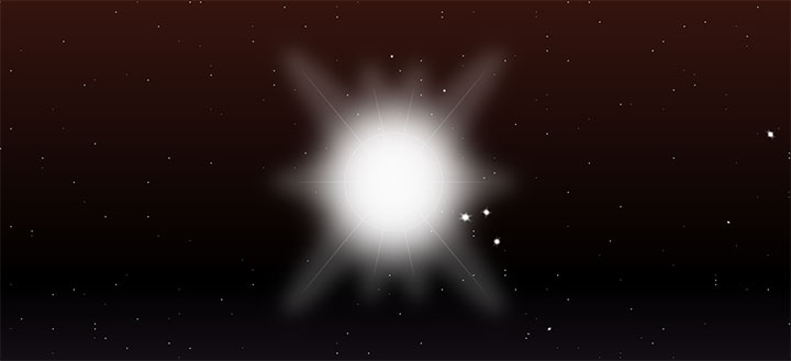 html5+css3夜空中星星光晕动画特效插图源码资源库