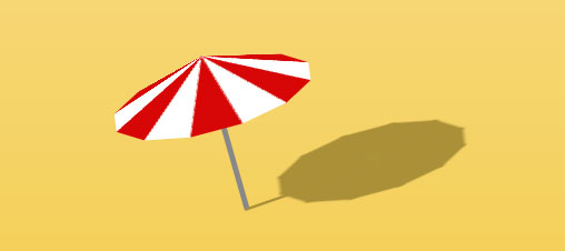 CSS3绘制卡通沙滩伞旋转动画特效插图源码资源库