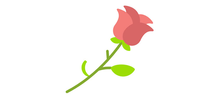 HTML5 SVG绘制卡通玫瑰花动画特效插图源码资源库