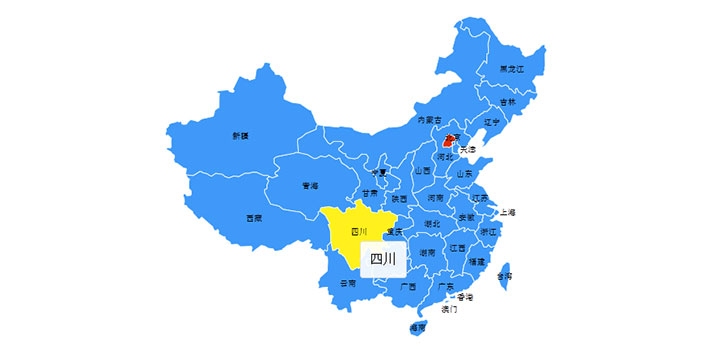html5 svg+jQuery+jsMap矢量中国地图插件插图源码资源库