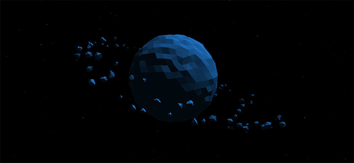html5 canvas碎片3D环绕地球天体运动动画特效插图源码资源库