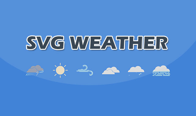 html5 svg动画天气预报图标特效插图源码资源库