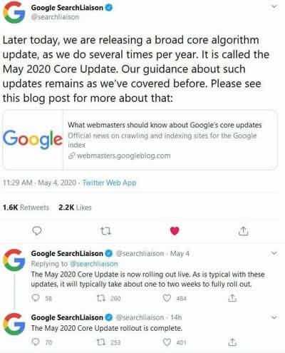 Google搜索2020年5月核心算法更新_搜索优化插图源码资源库