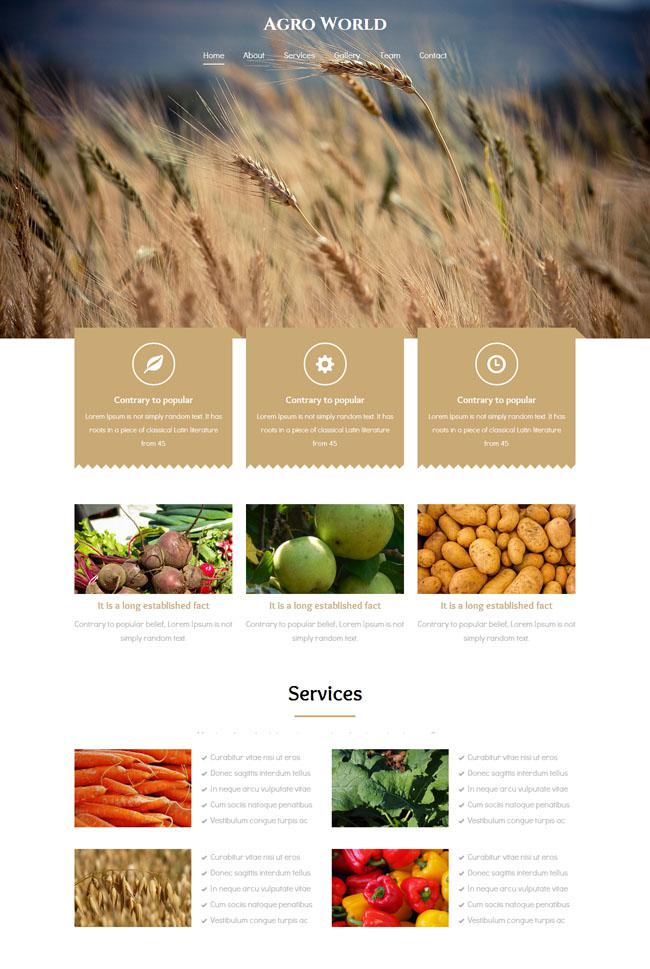小麦种植技术招商网站模板插图源码资源库