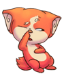 火狐狸和香菇头QQ表情 卡通搞笑QQ表情_QQ表情插图源码资源库