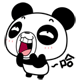 kapo猴和黑眼熊猫QQ表情 卡通浪漫搞笑的QQ表情_QQ表情插图源码资源库