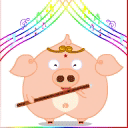 星星猪和囧妮QQ表情 搞笑卡通QQ表情_QQ表情插图源码资源库