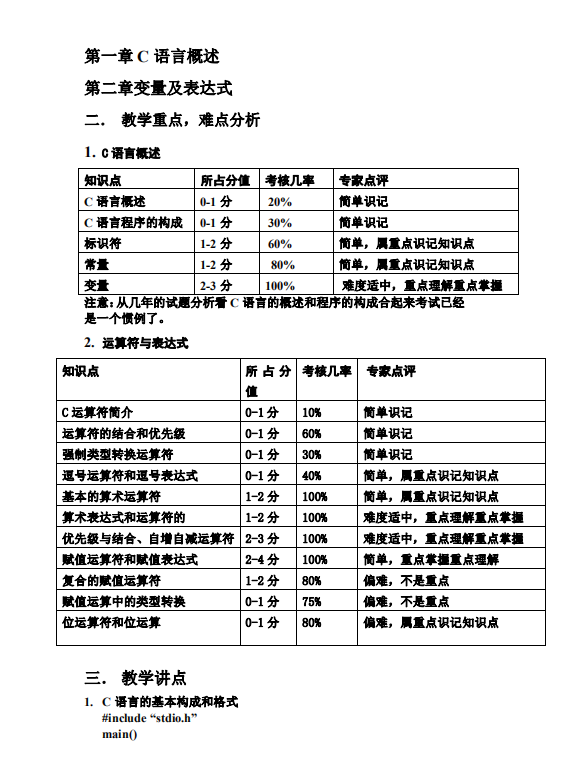 计算机二级C语言 完整复习资料 PDF插图源码资源库