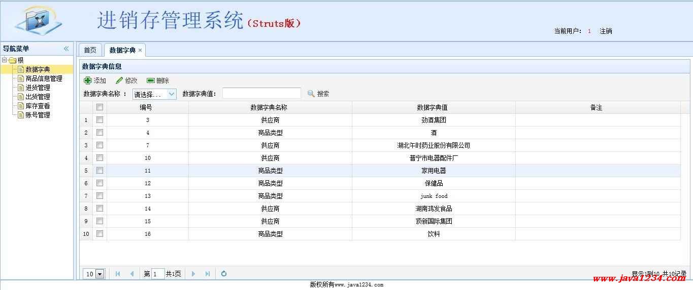 JavaWeb库存管理系统V1.1插图源码资源库