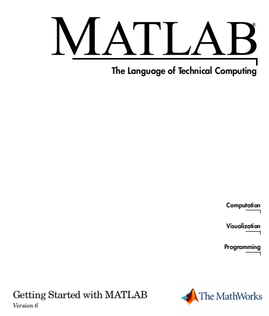 MATLAB 入门手册 英文PDF插图源码资源库