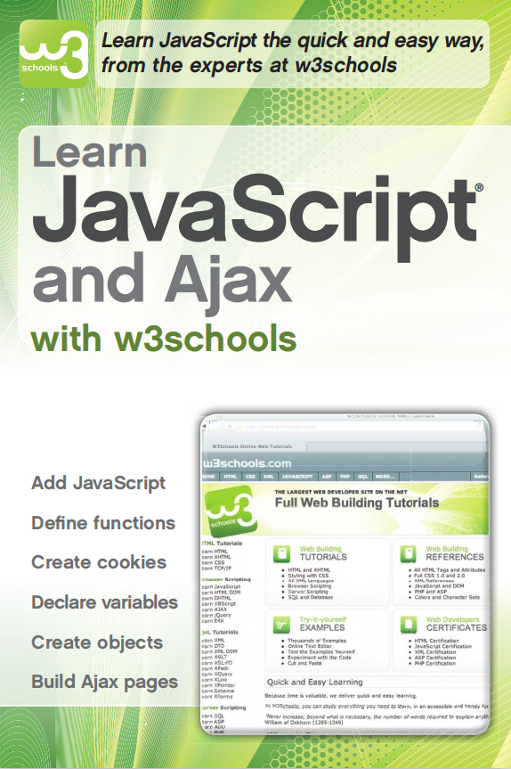 Learn javascript and Ajax with w3Schools 英文pdf_前端开发教程插图源码资源库