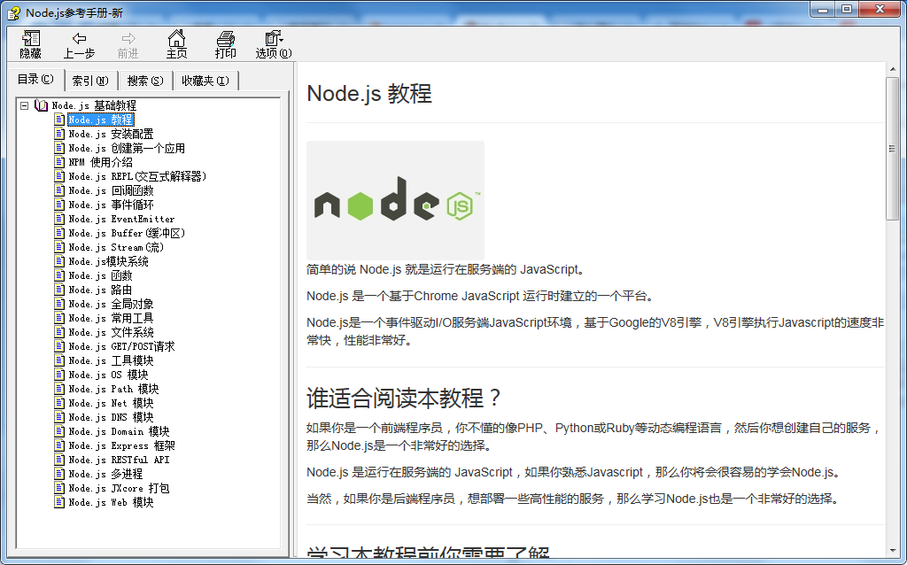 Node.js参考手册 中文CHM版_前端开发教程插图源码资源库