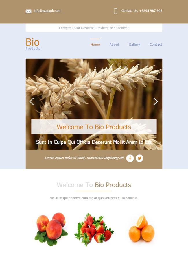 农业水果蔬菜种植网页模板插图源码资源库