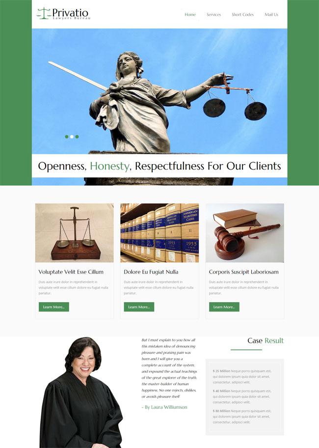 西方法律社会HTML5模板插图源码资源库