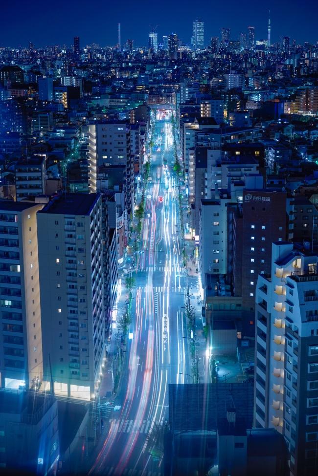 城市车流线唯美夜景图片插图源码资源库