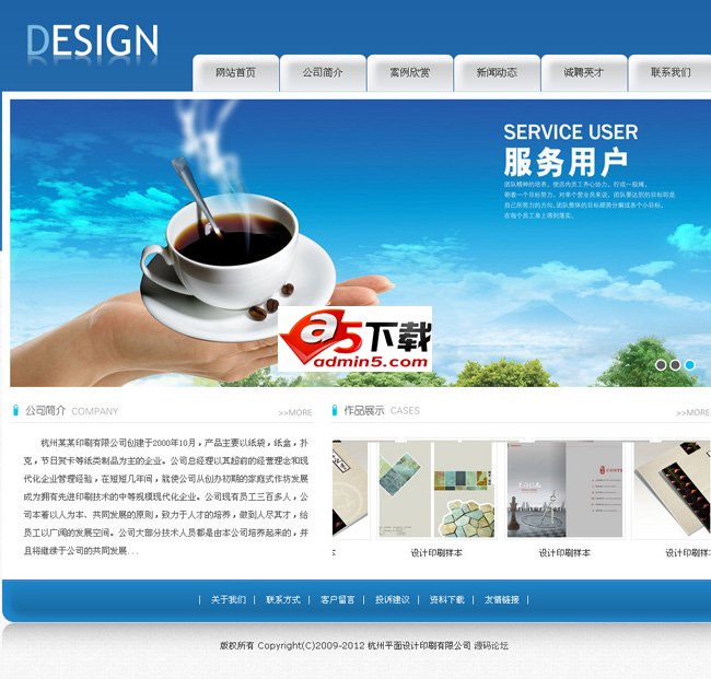 广告设计企业网站系统 v1.0插图源码资源库