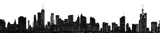 纯黑单色世界著名城市剪影高清免抠图（8张）插图源码资源库