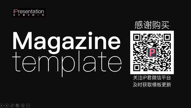 Magazine 杂志风格扁平化企业介绍黄黑商务ppt模板插图源码资源库