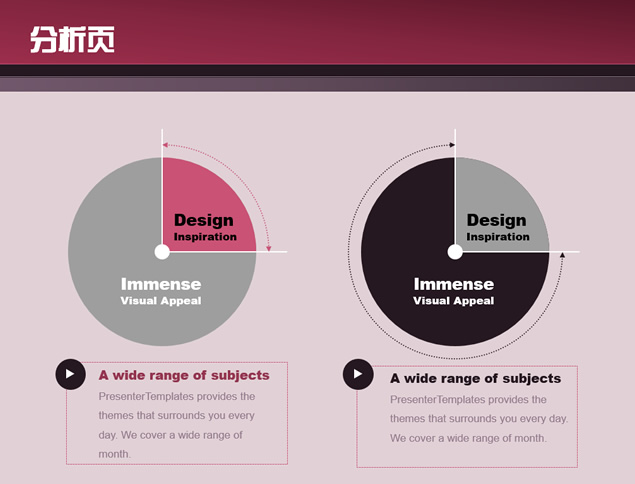 创意设计之WEB版式应用简约紫ppt模板插图源码资源库