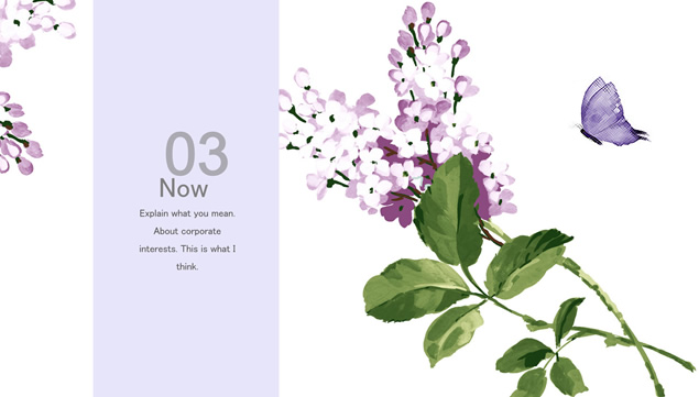 蓝紫亮丽色彩花朵水彩画小清新唯美风ppt模板插图源码资源库