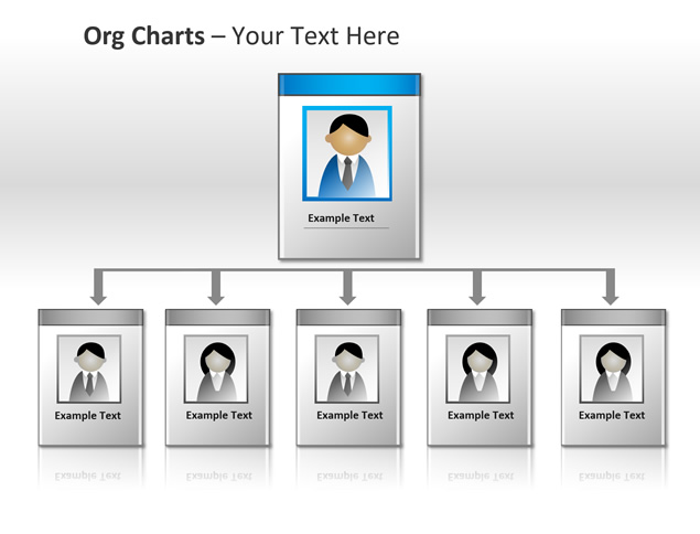 带头像图片的组织架构图表（6张）插图源码资源库