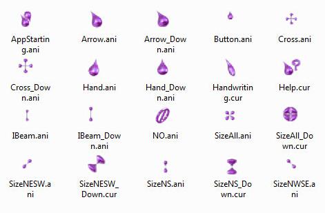 win7紫色精灵鼠标指针插图源码资源库