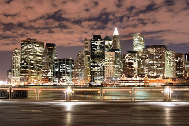 纽约曼哈顿夜景图片插图源码资源库