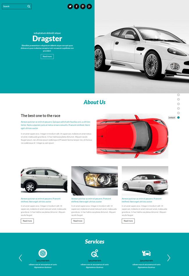 汽车维修企业网站模板插图