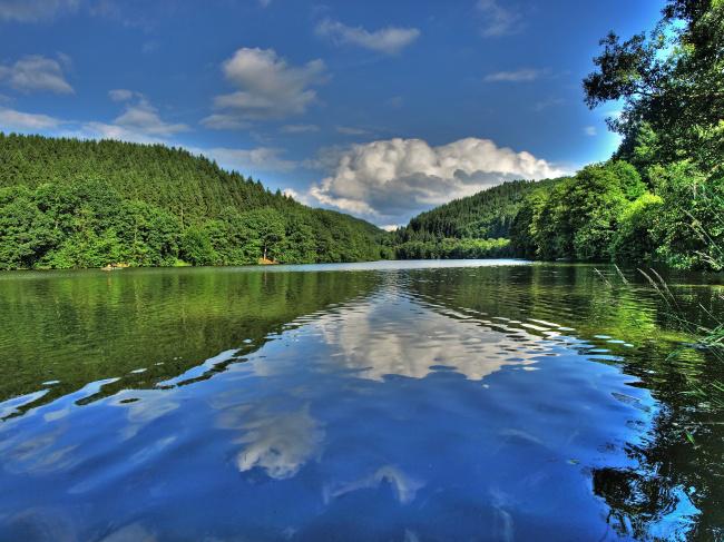 夏季湖泊风景图片插图