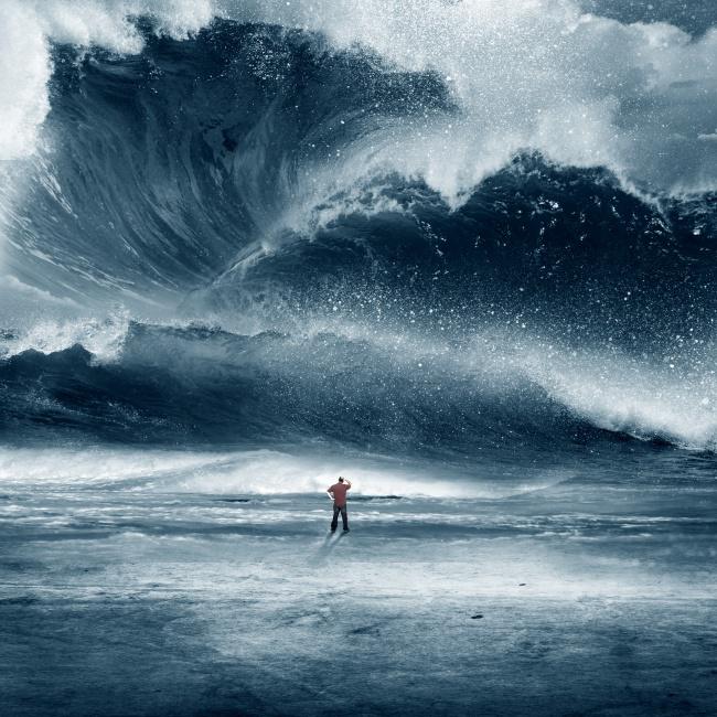 大海啸图片素材插图