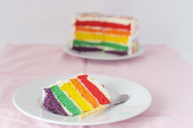 美味彩虹蛋糕图片插图