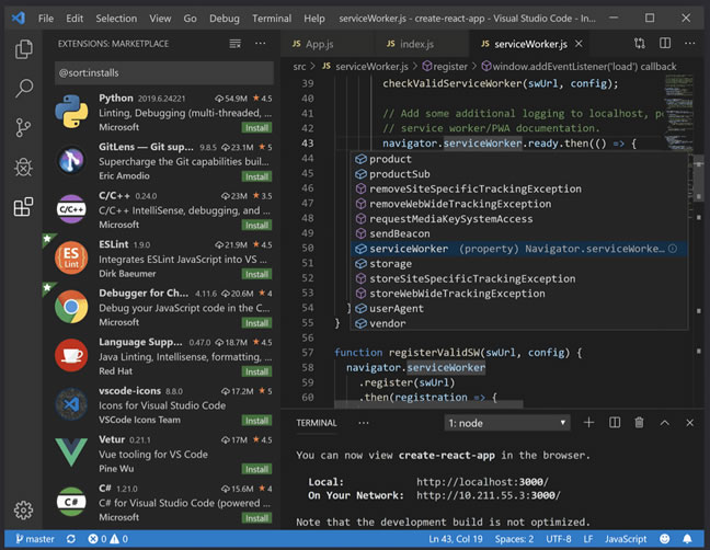 Visual Studio Code(VSCode)免费跨平台程序员代码编辑器开发工具插图源码资源库