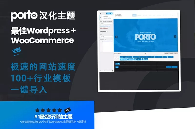 WordPress外贸商城主题 Porto 中文汉化升级版V6.2.2插图