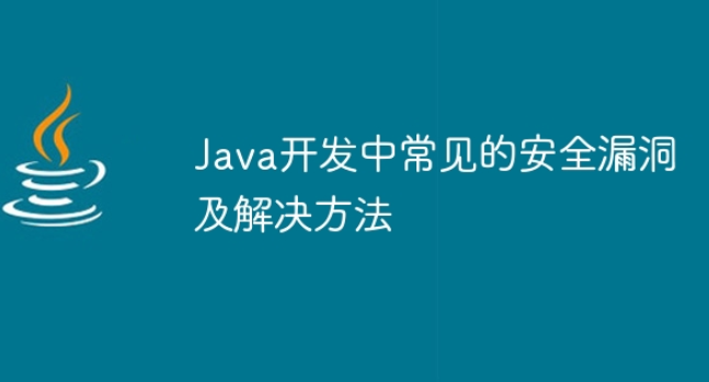 Java开发中常见的安全漏洞及解决方法插图源码资源库